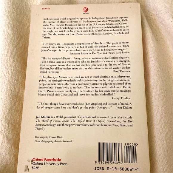 DESTINATIONS ESSAYS FROM ROLLING STONE by JAN MORRIS 1980 PB EUC - Picture 3 of 5